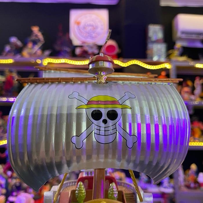 THOUSAND SUNNY 29CM 1 PCS ONE PIECE ANIME ACTION FIGURE Kapal Asli sunny go one piece Kayu