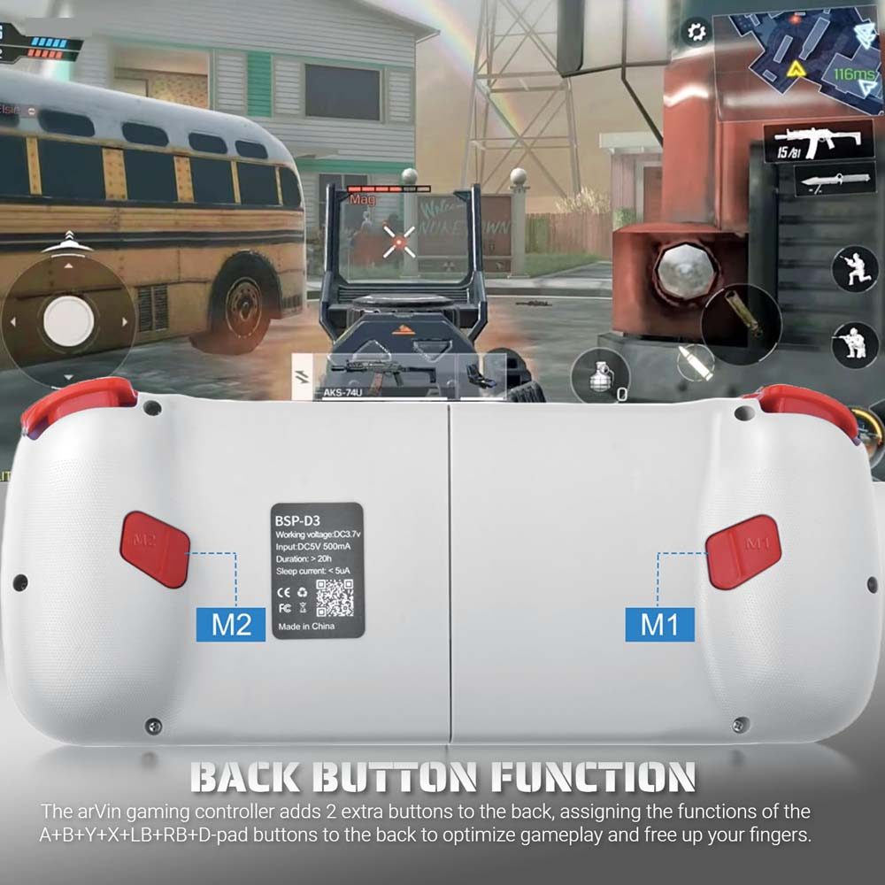 D3 Mobile Game Controller BSP-D3 Gamepad Wireless Telescopic for Android/iOS/Hongmeng Stretchable