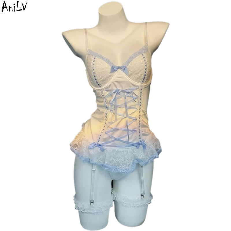 Anilv Anime Maid Uniform Clothes Outfit Cosplay Costume