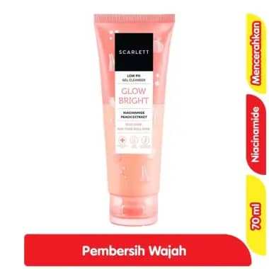 Scarlett Low pH Pembersih Wajah Gel Glow Bright 70 ml AF2