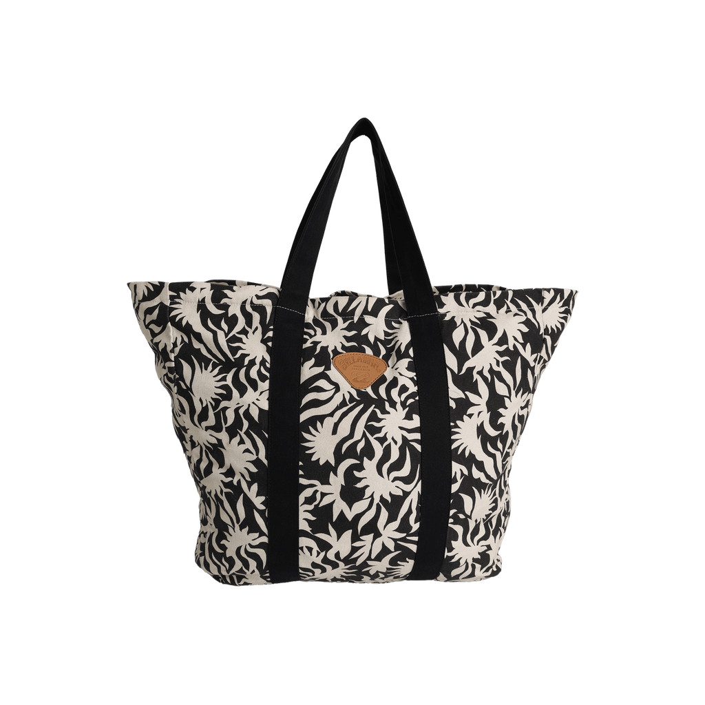 Billabong Womens Poppins Playa Black White Tote Bag