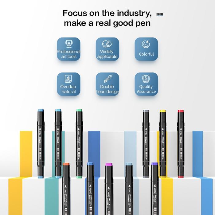 Mayy TouchFive 168/120/80/60 Warna Sketsa Spidol Umum General Marker Set Animation Markers