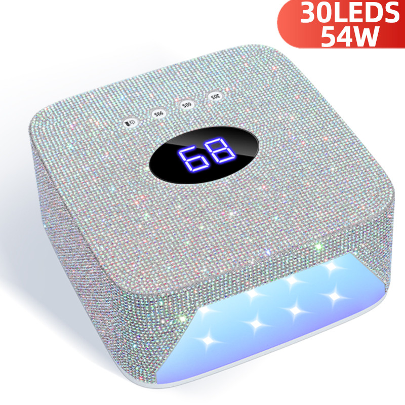 Terlaris Rechargeable Nail UV Lamp 54W Wireless Gel Polish Dryer For Curing