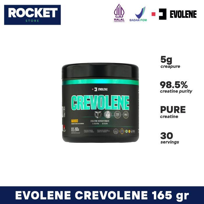 ASLI EVOLENE CREVOLENE Creapure & Crevolene Monohydrate - Suplemen Fitness Creatine READY STOCK