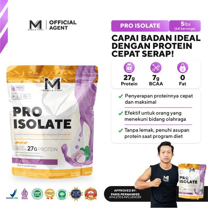ASLI Muscle First Pro Isolate 5lbs/2257gr - Susu Whey Protein Suplemen Fitness Musclefirst Jakarta