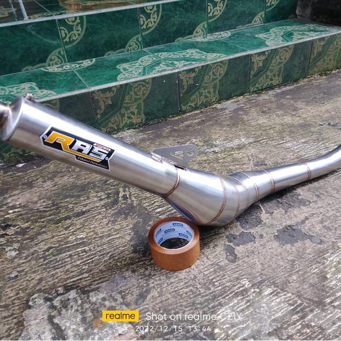 Knalpot Kolong Stenlis Motor Suzuki Rgr