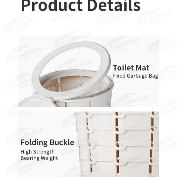TOILET / CLOSET PORTABLE CAMPING LIPAT NATUREHIKE NH22SJ00B
