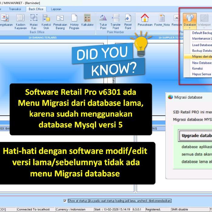 SID Retail PRO 2026 SP8 versi 6301 Modul Lengkap SN GIRO Service Software Kasir Toko Minimarket