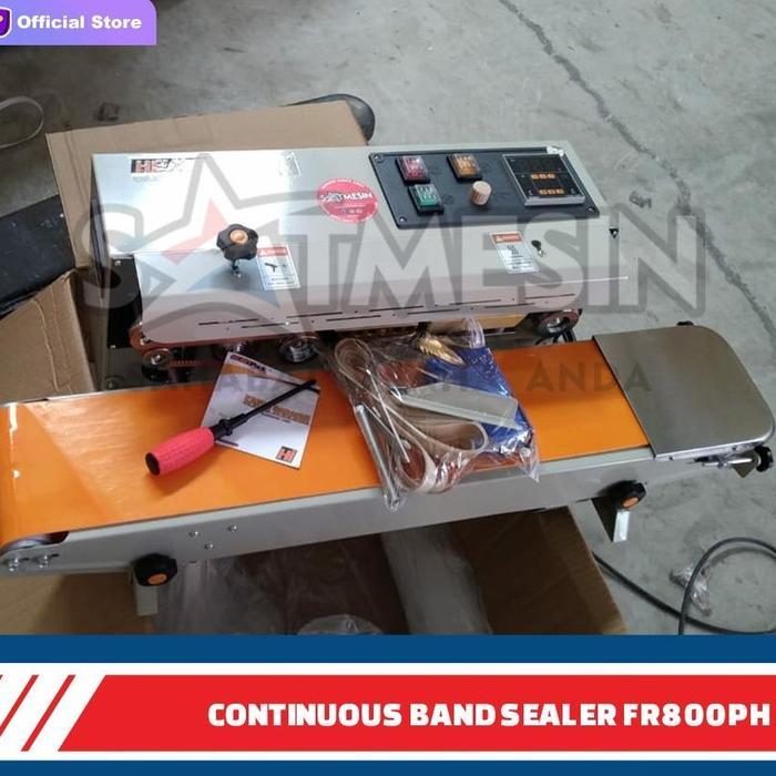 Mesin penyegel plastik FR 800PH continuous band sealer FR800