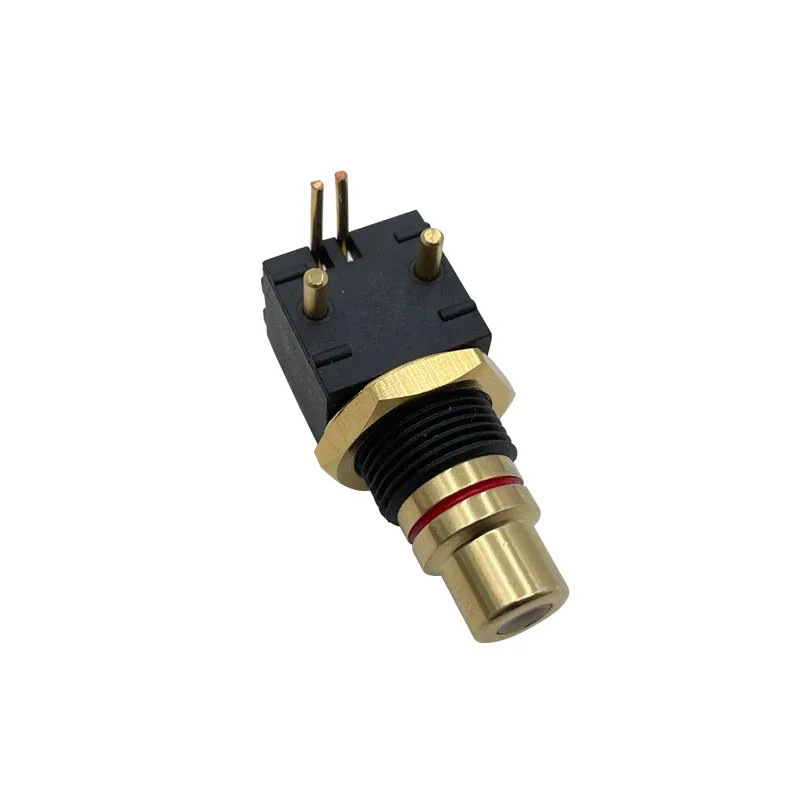6PCS RCA Connector Brass DAC Decoder Female Socket PCB Panel Mount Soldering Iron Adapter