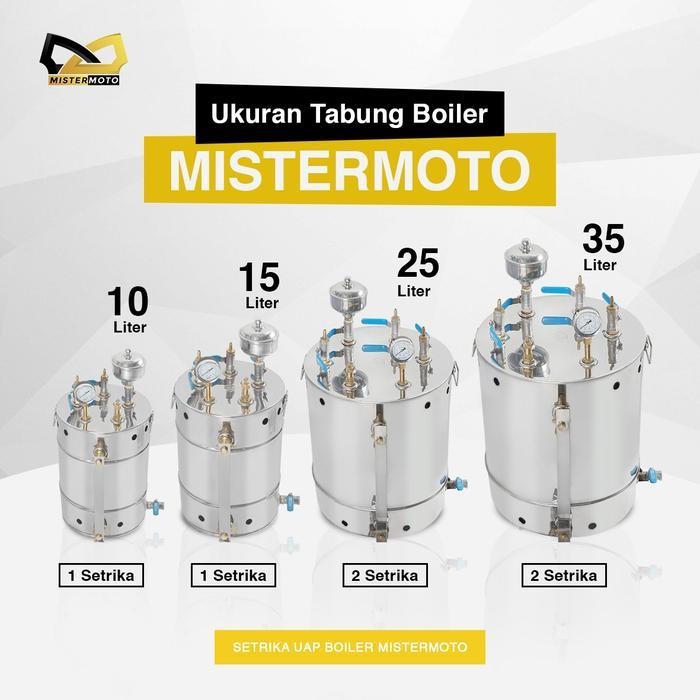 Setrika Uap Laundry Konveksi Otomatis Mistermoto 10liter 1 Setrika