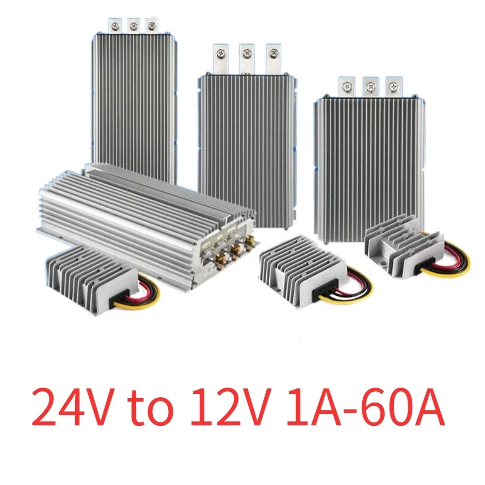 24V to 12V 1A-60A DC DC Converter Step Down Voltage Regulator 24 volt to 12 volt Buck Module Buck