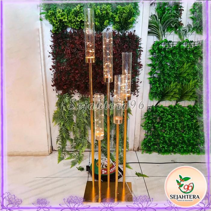 sar Lampu Hias Standing dekorasi wedding lampu led lampu bola tabung pohon Dekorasi Event Wedding