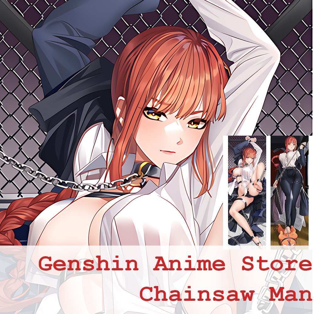 Makima Body Pillow Case Anime Chainsaw Man Dakimakura Cosplay Peachskin Double-sided Print Cushion