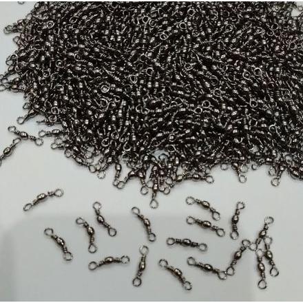 Kili - kili Pancing Barrel swivel INDIGO warna hitam isi per 1000 pcs