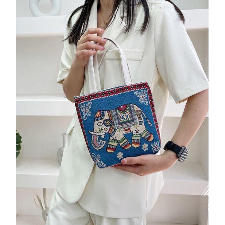 TAS JINJING KANVAS WANITA TAS KANVAS MINI TAS GAJAH TFW 105