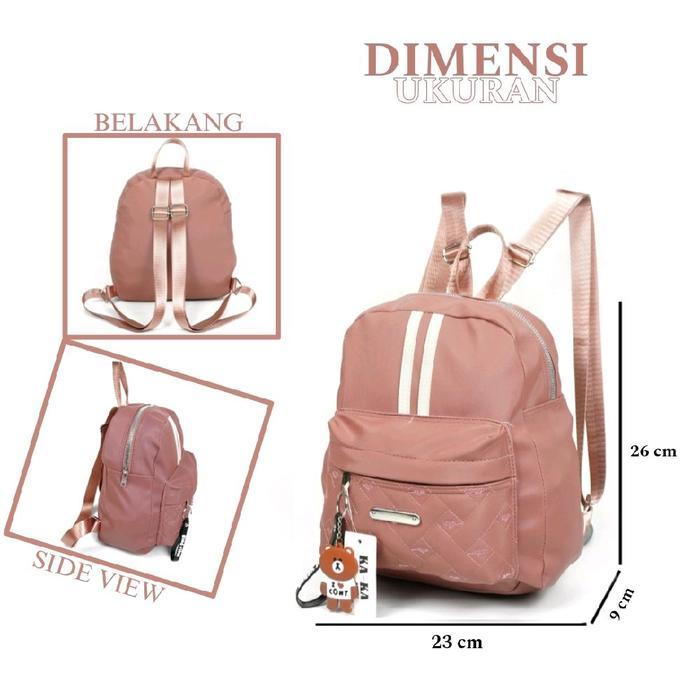 Elizabeth - Backpack Tas Ransel Wanita / Tas Gendong Anak Sekolah Model Banyak Pilihan Warna Cocok