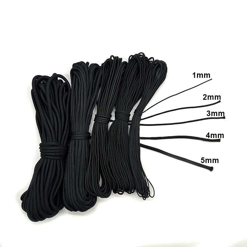 Paracord 1Mm/2Mm/3Mm/4Mm/5Mm Diameter Parachute Rope Climbing Camping Survival Gear Parachute Rope