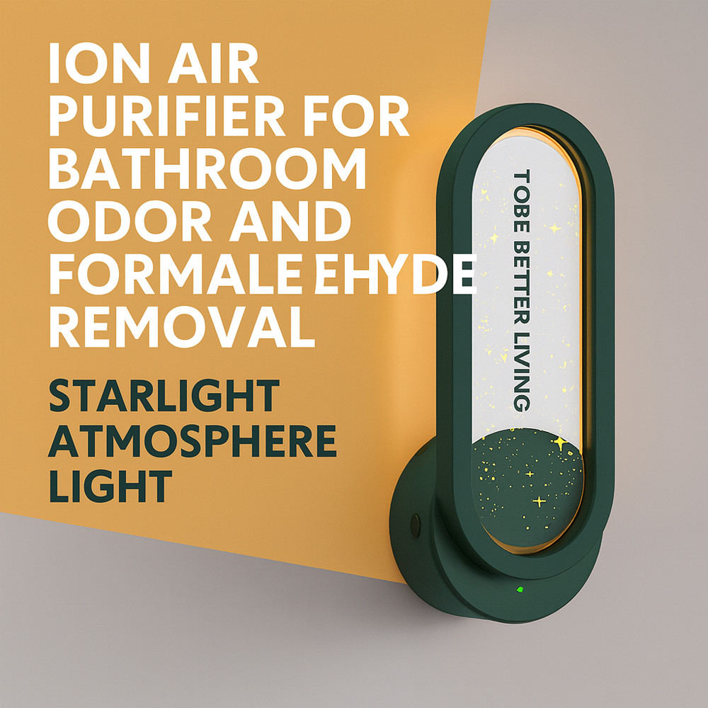 Negat Ion Air Purifier With Starlight Atmosphere Light Bathroom Deodorizer /Odor Removal