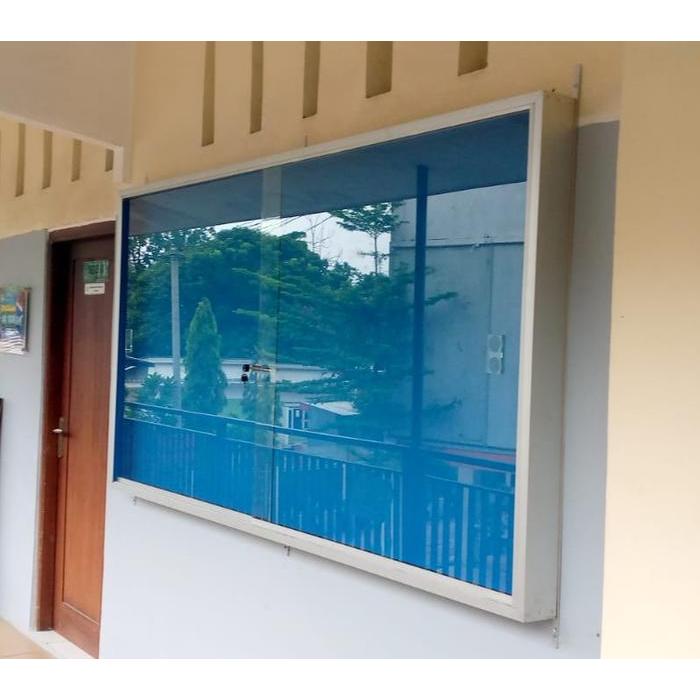 mading kaca gantung murah 120 x 200 cm