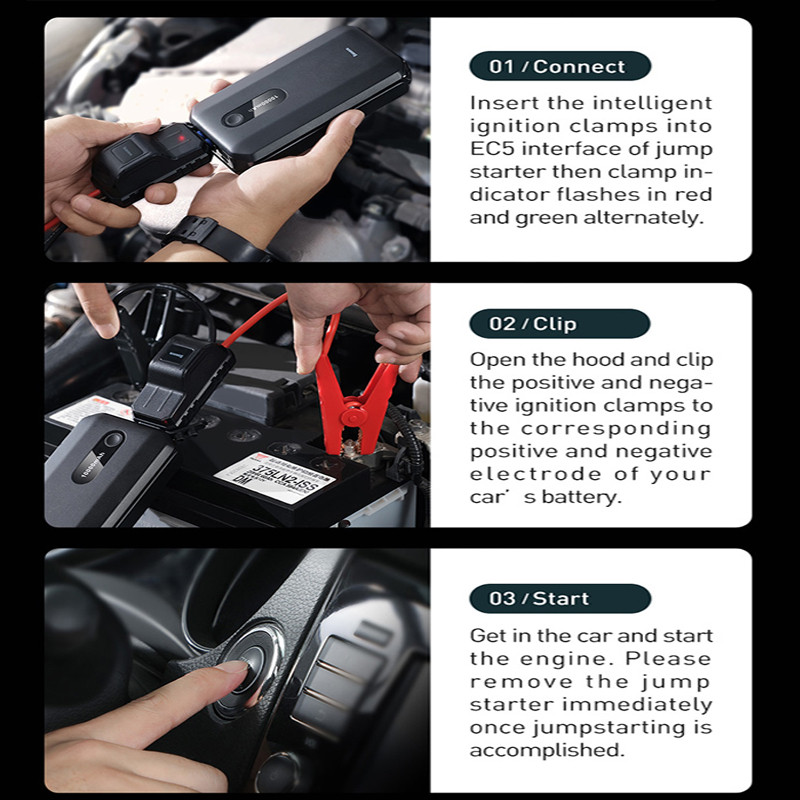 Baseus Car Battery Starter Battery Power Bank Portable Power Station 800A Car Charger Jump Start