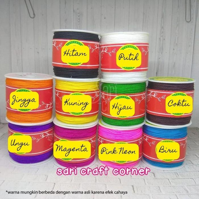 Per ROL - Tali Giok Kur 1mm - Tali Simpul HP Macrame - Knot Cord