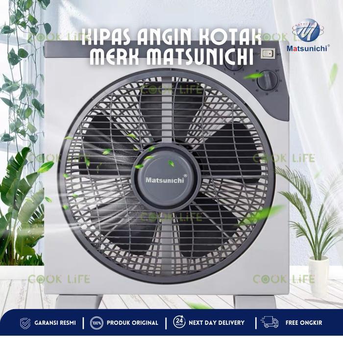 Kipas Angin Kotak Matsunichi Garansi Resmi Box Fan Matsunichi Guarantee Kipas Angin Duduk Kotak