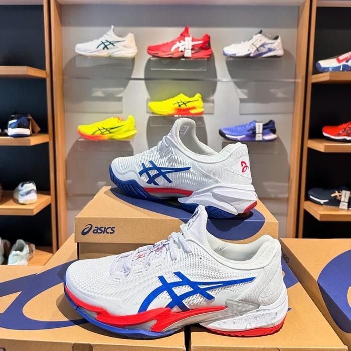 Asics Court Ff 3 Novak Men ( White / Asics Blue ) Terlaris