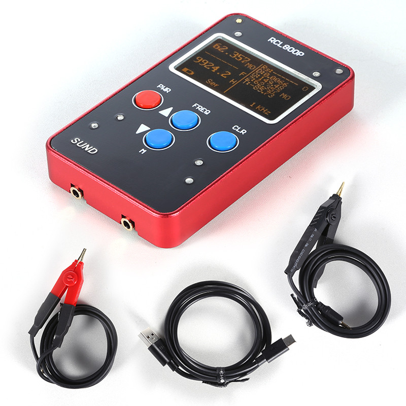 PROMO HARI INI  RCL800P Hand held Auto LCR Meter ESR Meter Tester Automatic Ranging 0.1% + Battery D