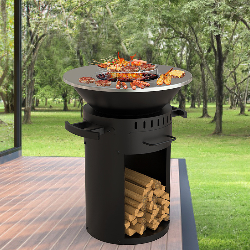 Garden Stove Heating Barbecue Stove Vertical Wood-Burning Stove Multi-function Stove Garden Stove