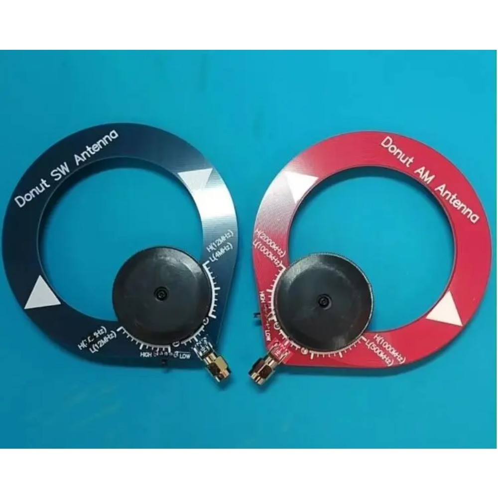 SPECIAL 2PCS Donut SW/MW Antenna Mini Loop Antenna for HFDY Malahiteam DSP1 DSP2 Receiver  HF Middle