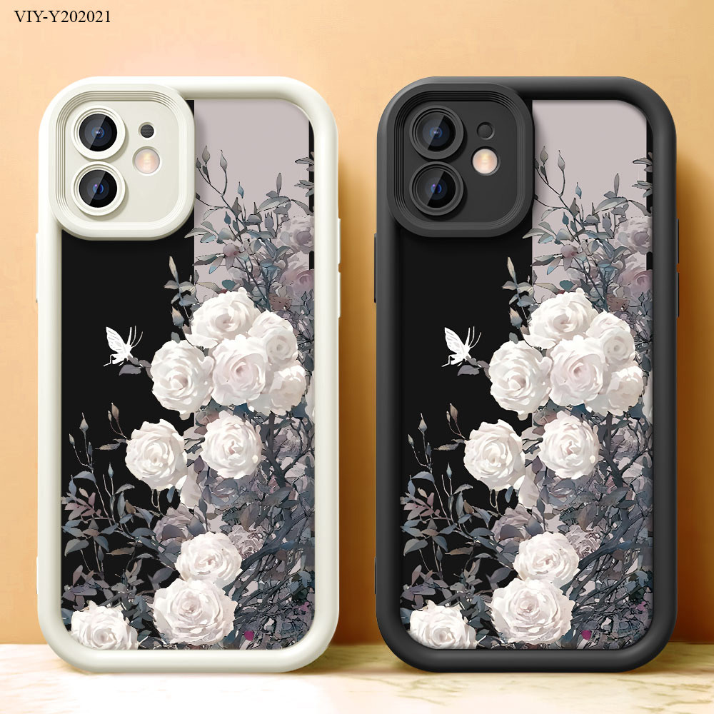 Softcase Bunga Hp Casing For VIVO Y20 Y20S Y12S Y12A Y20SG Y03 Y18 Y03T Y17S Y17 Y15 Y12 Y02 Y02T Y8