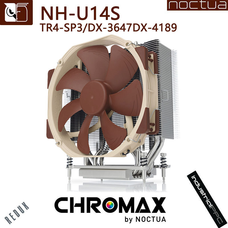 Noctua NH-U14S TR4-SP3 DX-3647 DX-4189 6 Heatpipe Computer Radiator CPU Cooler NF-A15 140mm PWM Fan