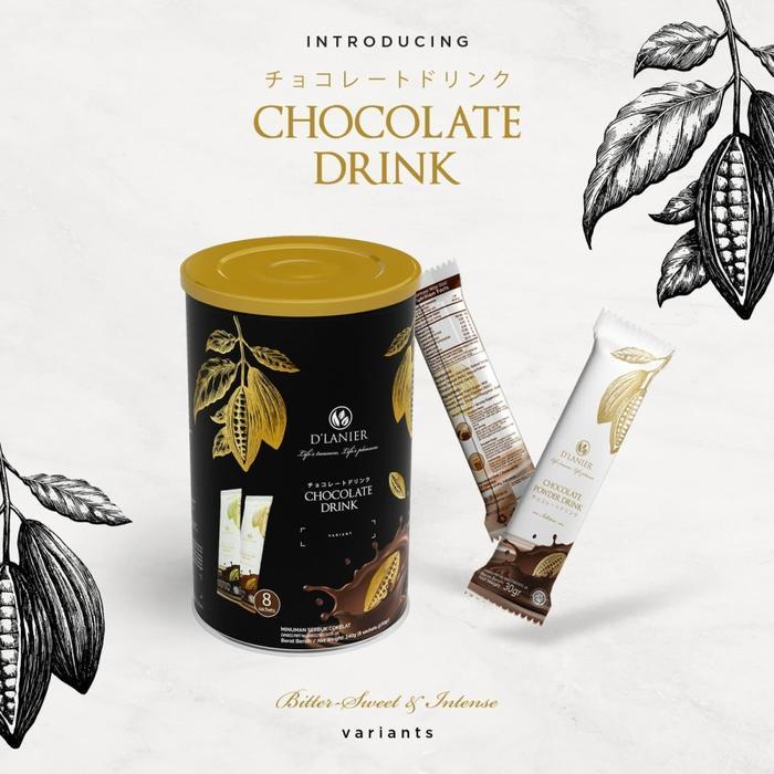 D'Lanier Chocolate Powder Drink - Bitter Sweet Best Quality