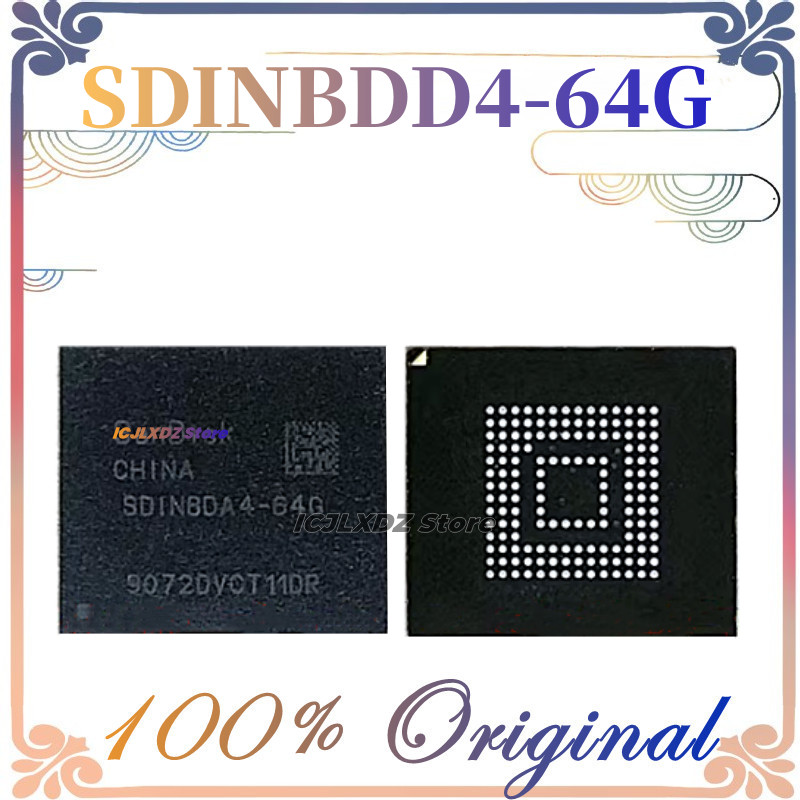 1pcs/lot New Original SDINBDD4-64G SDINBDD4 64G BGA153 Ball EMMC5.1 5.1 64GB Mobile Phone Memory In