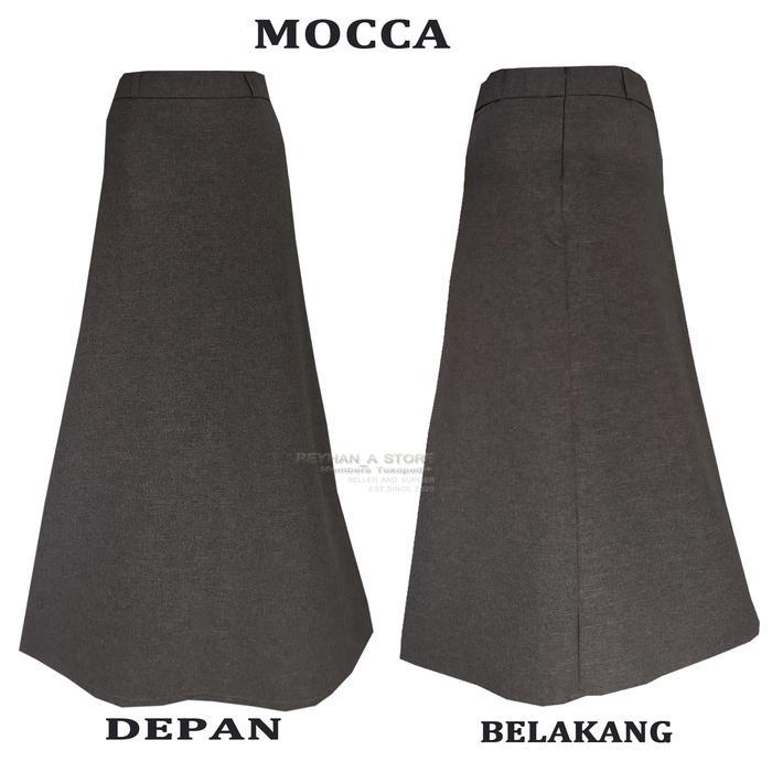 Rok Kerja Panjang Hitam A Bahan Formal Kantor / Rok Panjang Bentuk A Terjamin
