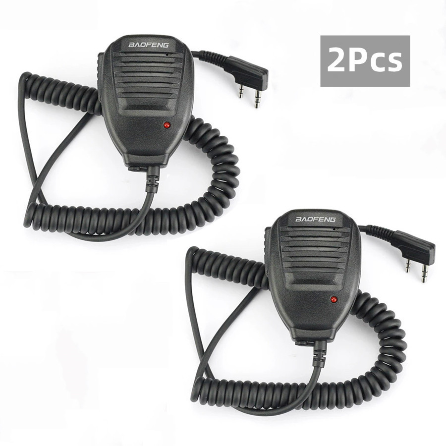 2pcs Baofeng Microphone for Baofeng Walkie Talkie Speaker Mic for UV-5R UV-5RA UV-5RE UV-3R UV-82 UV