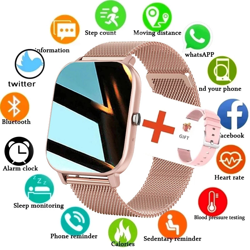 2023 New Smart Watch Men Blood Oxygen Monitoring Sports Fitness Watch Man Woman Body Temperature Mon