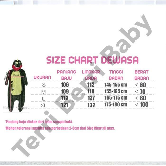 Baju Kostum Onesie Dino Dewasa One Sie Dinosaurus Kigurumi Dinosaur