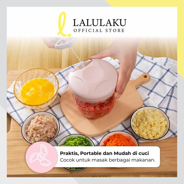 LALULAKU CHOPPER WARNA BESAR BLENDER TANGAN TARIK MANUAL BUMBU DAPUR