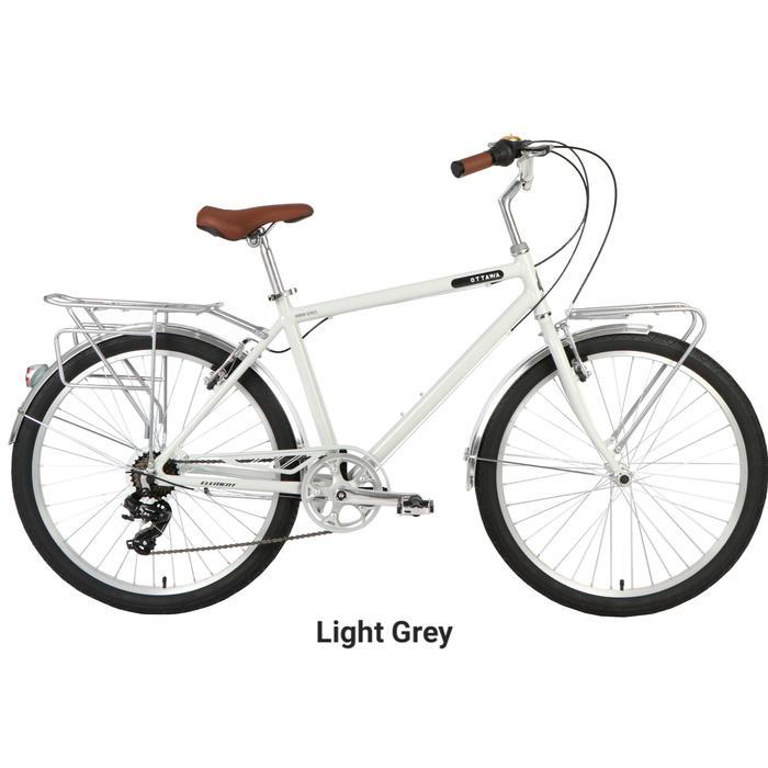 Sepeda Touring Commuter Bike ELEMENT OTTAWA Urban Classic Vintage 26in - Light Grey