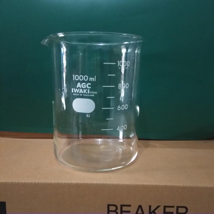 BEAKER GLASS 1 L. BEAKER GLASS 1000 ML. IWAKI