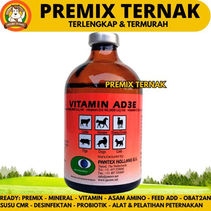 PANTEX VITAMIN AD3E 100ML - Vitamin ADE Hewan Ternak Sapi Kambing Domba Babi