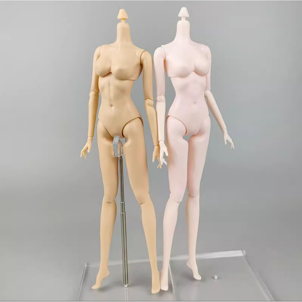 1/6 Super El Doll Body Joints Movable Solid Doll Replacement Body For Fr/It Doll Heads Light Beige