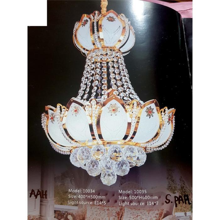 LAMPU GANTUNG KRISTAL 10035 / LAMPU HIAS / LAMPU VOID TANGGA