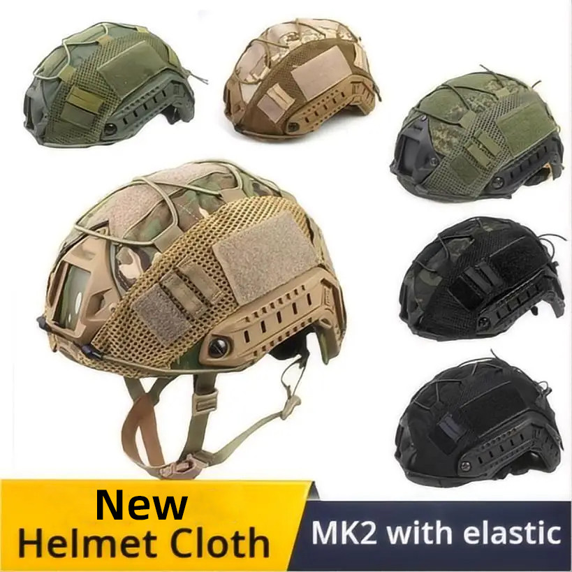 Outdoors Tactical Helmet Cloth Helmet Cover Elastic Helmet Cover Camouflage Helmet Helmet Cloth Mh