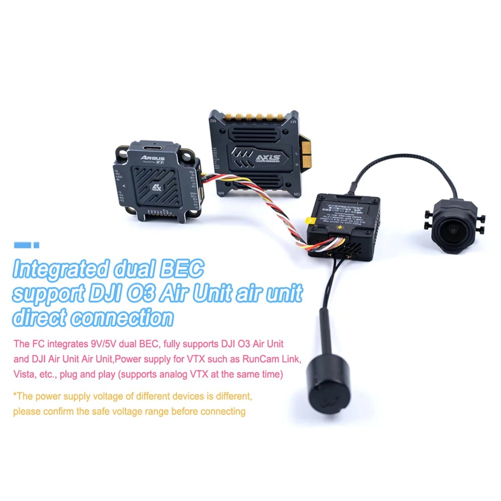 AXISFLYING ARGUS PRO 55A/ 65A & F7 STACK DUSTPROOF AND WATERPROOF IP54 SUPPORT X8 16MB BLACK BOX