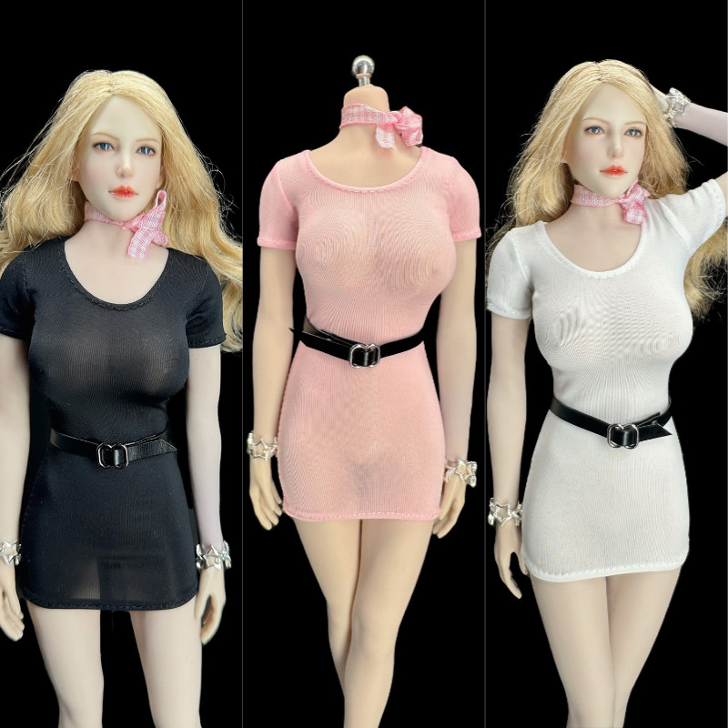 1/6 Scale Female Dolls Clothes Stretch Dress For 12'' Tb Jiaou Doll