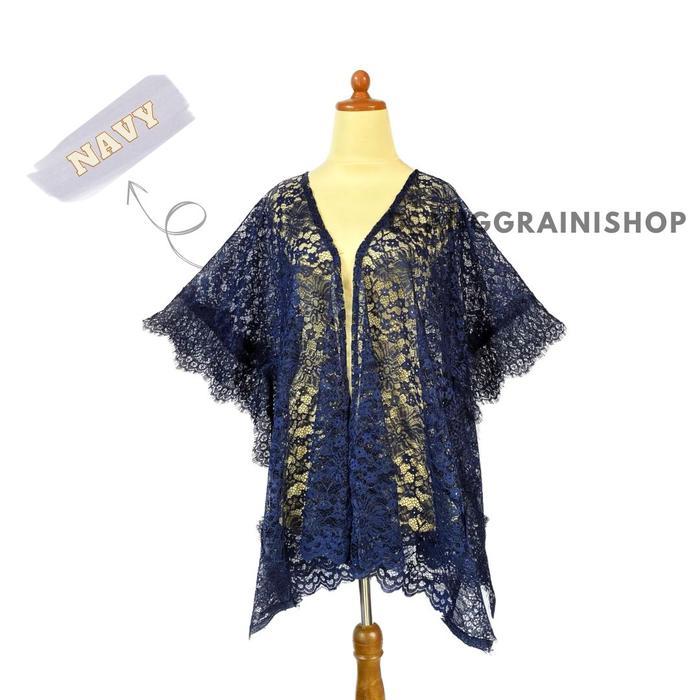 Terbaru CARDIGAN BROKAT, KEBAYA BROKAT, OUTER BROKAT ATASAN BROKAT, BAJU KONDANGAN WANITA Katun