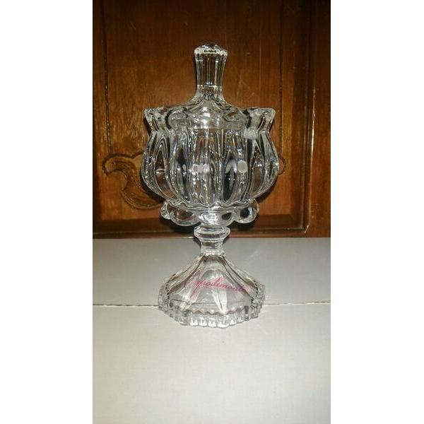 TOPLES KRISTAL TOPLES KACA STOPLES PER KUE MAKANAN MINI GLASS CANISTER